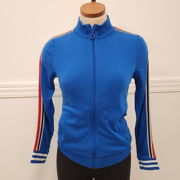 Tory Burch Sport Side Stripe Track Jacket, Size SP - Picture 6 of 17